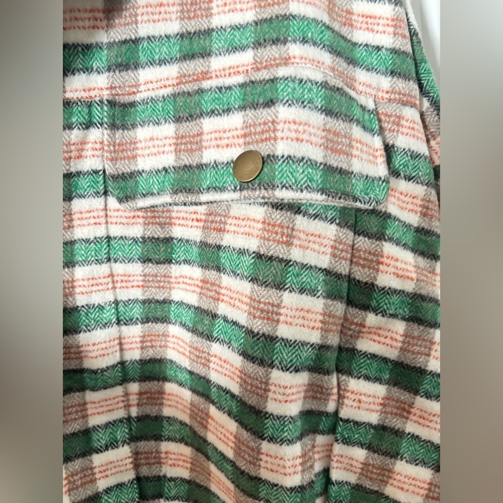 🇺🇸 Like Love Plaid Button-Up Tweed Jacket Size 2XL - Picture 2 of 6